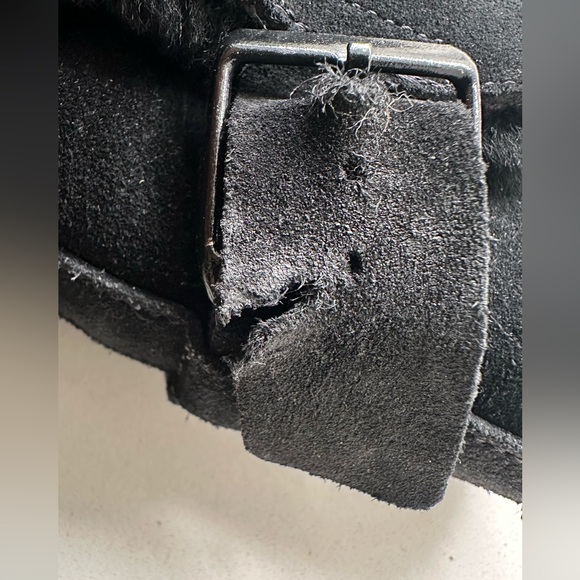 Birkenstock Uppsala Shearling Boots Black Suede Lined Classic Women's EU 39 US 8 - Picture 13 of 13